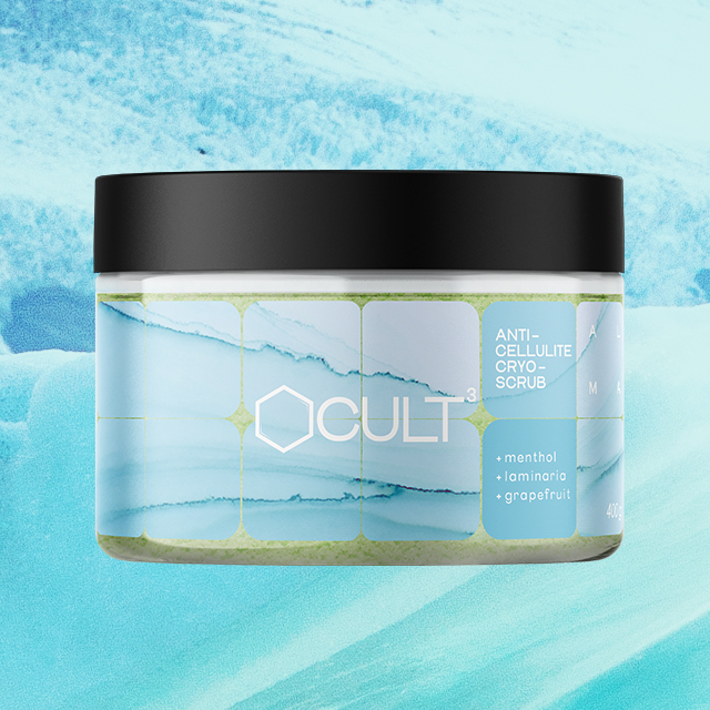 Антицеллюлитный крио-скраб для тела CULT3