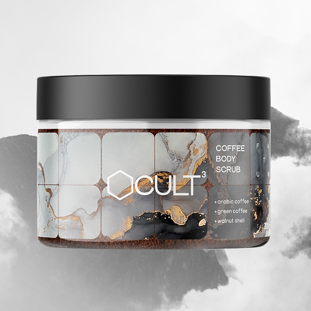 Разогревающий кофейный скраб для тела CULT3