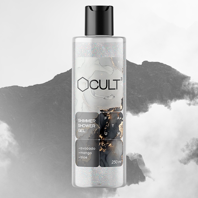 Увлажняющий гель для душа с шиммером Fatum CULT3