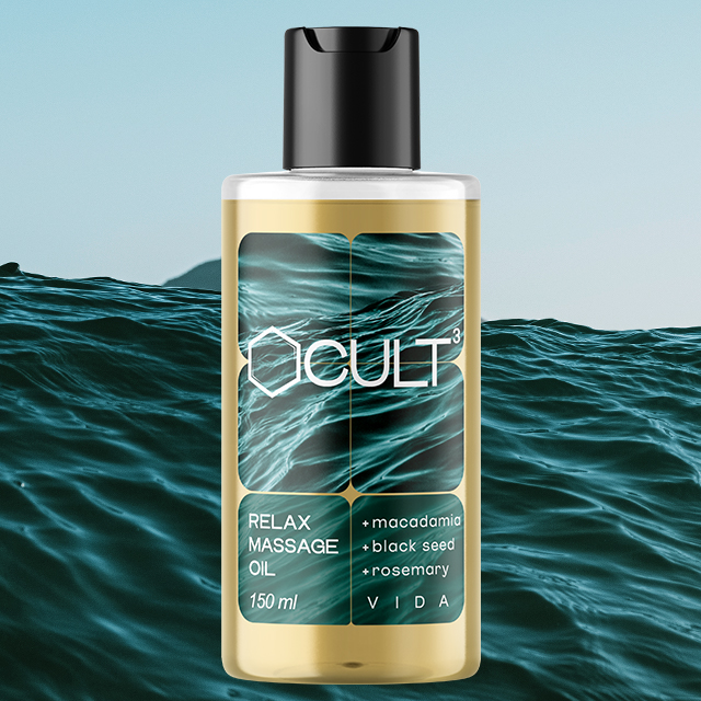 Расслабляющее массажное масло для тела CULT3