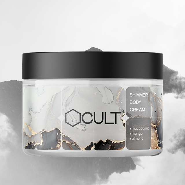 Увлажняющий крем для тела с шиммером CULT3